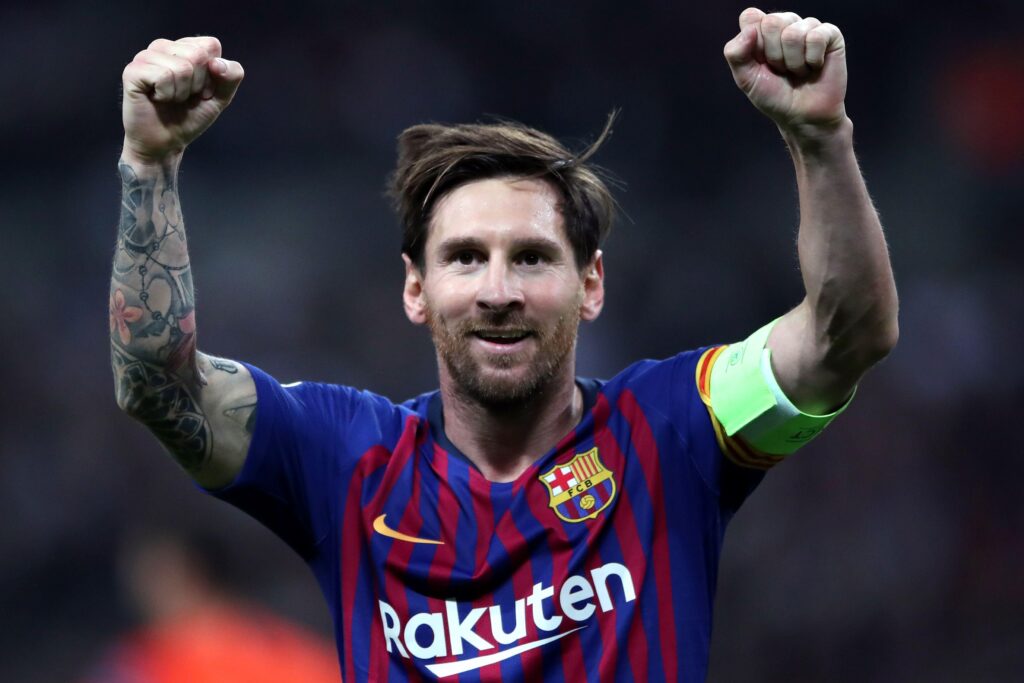 Lionel Messi of Barcelona
