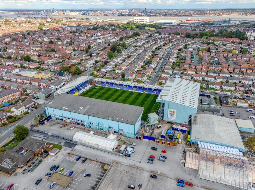 Prenton Park, home of Tranmere Rovers