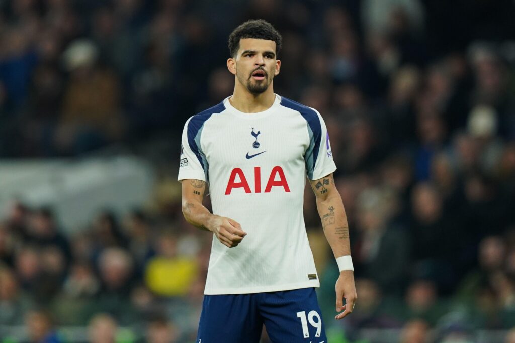 3DY42F3 London, UK. 05th Mar, 2026. Dominic Solanke of Tottenham Hotspur during the Tottenham Hotspur v Crystal Palace Premier League match at the Tottenham Hotspur Stadium, London, England on 5 March 2026 Credit: Dylan Hepworth/Every Second Media Credit: Every Second Media/Alamy Live News