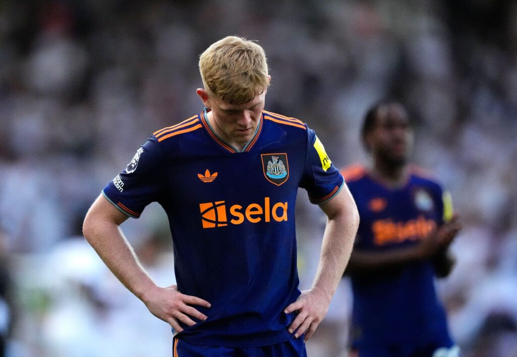 Newcastle United player Lewis Hall