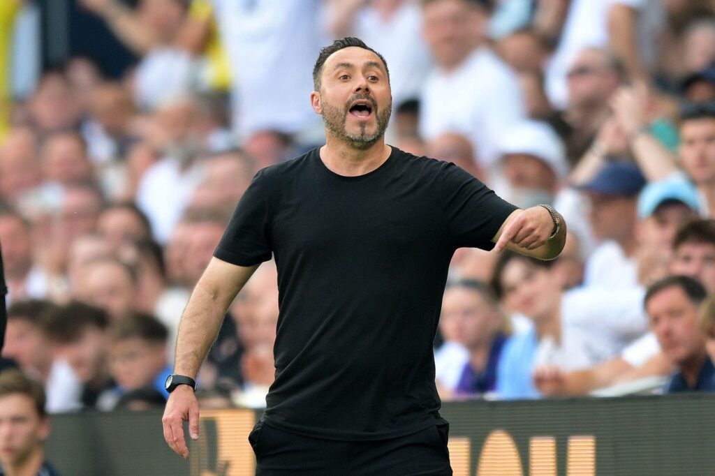 Tottenham boss Roberto De Zerbi